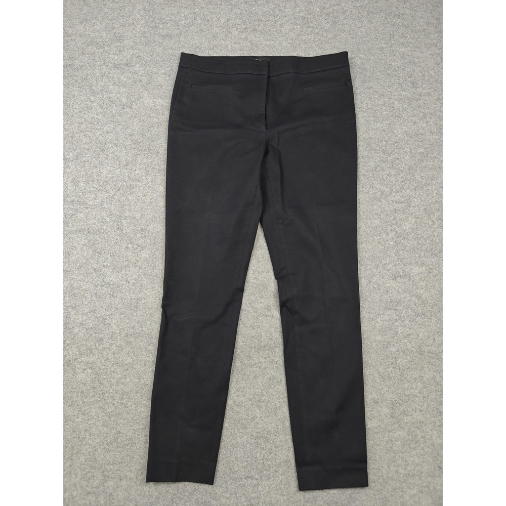Club Monaco Pants Womens 8 Black Twill Slim Stretch Dress Work Career Pockets